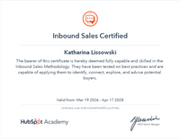 HubSpot Inbound Sales certification