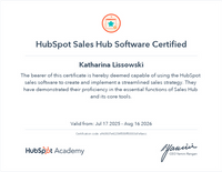 HubSpot Sales Hub certification